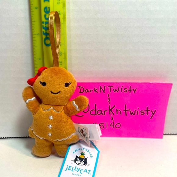 BNWT RETIRED JELLYCAT FESTIVE FOLLY GINGERBREAD RUBY (only.) PRICE FIRM - Picture 1 of 7